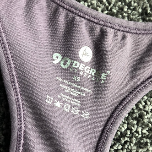 90 degree purple fitted workout tank - Picture 3 of 6